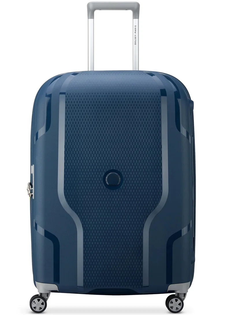 ديلسي _باريس حقيبة سفر بعجلات مزدوجة قابلة للتوسيع  سم من كلافيل، لون أزرق جينز